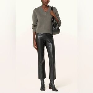 Seductive 7/8 Leggings Cindy Faux Casual Classic Leather Pants Size XS